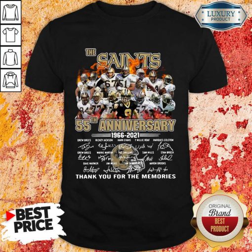 Tense New Orland Saints 55th Anniversary Shirt