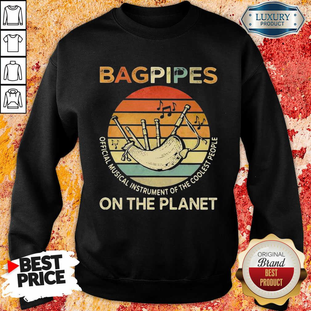 Bagpipes Musical Instrument 4 On The Planet Sweatshirt - Design by Soyatees.com