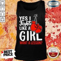 I Fight Like A Girl 1 Boxing Tank Top - Design by Soyatees.com