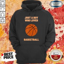 Just A Boy Who Loves 1 Basketball Hoodie - Design by Soyatees.com