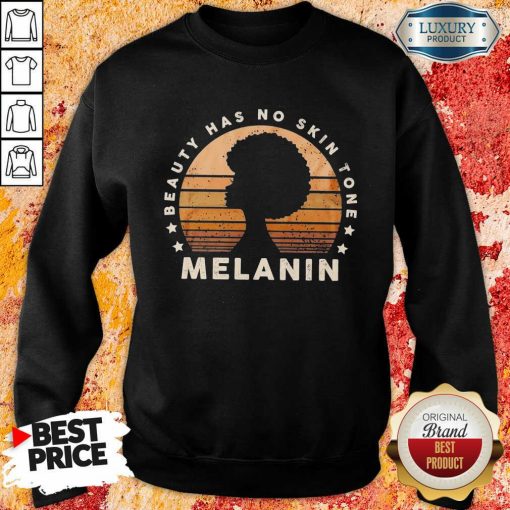 Melanin Beauty Has No 3 Skin Tone Vintage Sweatshirt - Design by Soyatees.com