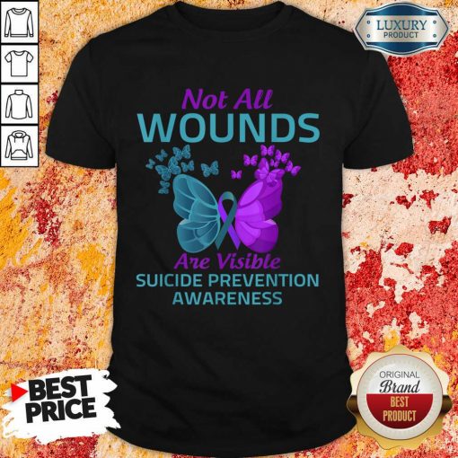 Not All Wounds Are Visible Suicide 7 Awareness Shirt - Design by Soyatees.com