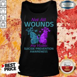 Not All Wounds Are Visible Suicide 7 Awareness Tank Top - Design by Soyatees.com