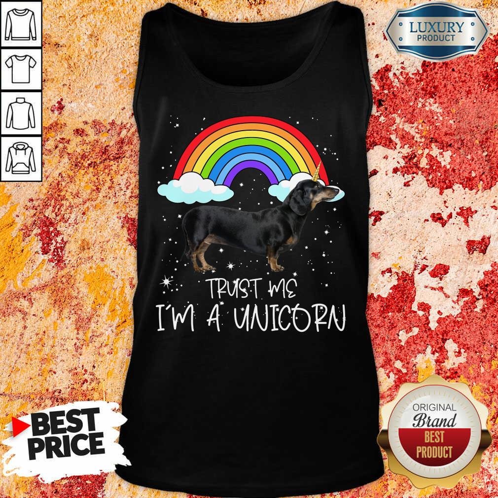 Fantastic Dachshund Trust Me Im A Unicorn  Tank Top