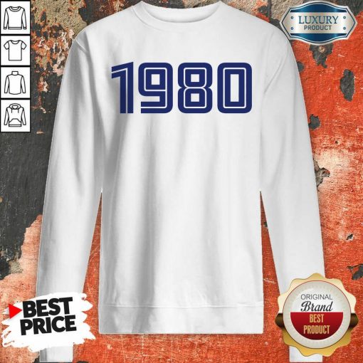 Perfect Personalised Year 1980 Sweatshirt