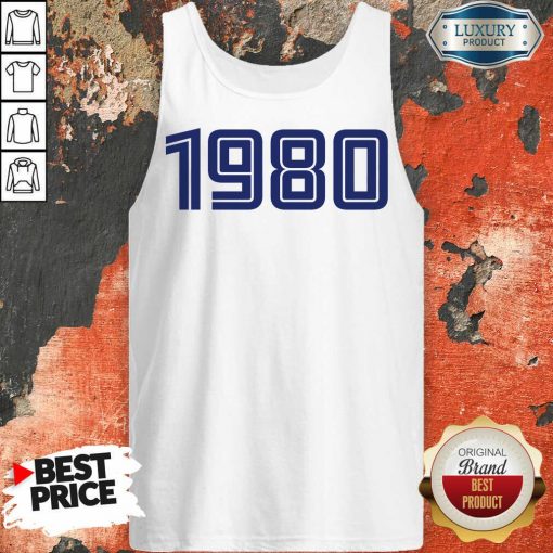 Perfect Personalised Year 1980 Tank Top
