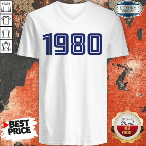Perfect Personalised Year 1980 V-Neck