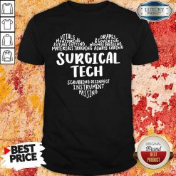 Perfect Surgical Tech Heart Word Shirt