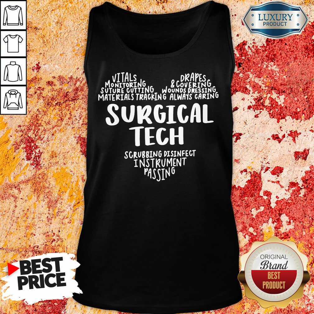 Perfect Surgical Tech Heart Word Tank Top