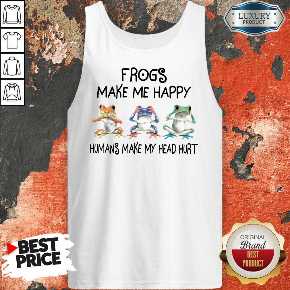 Frogs Make Me Happy Tank Top