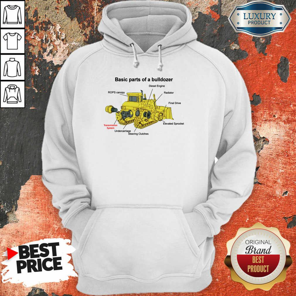 Hot Bulldozer Anatomy Hoodie