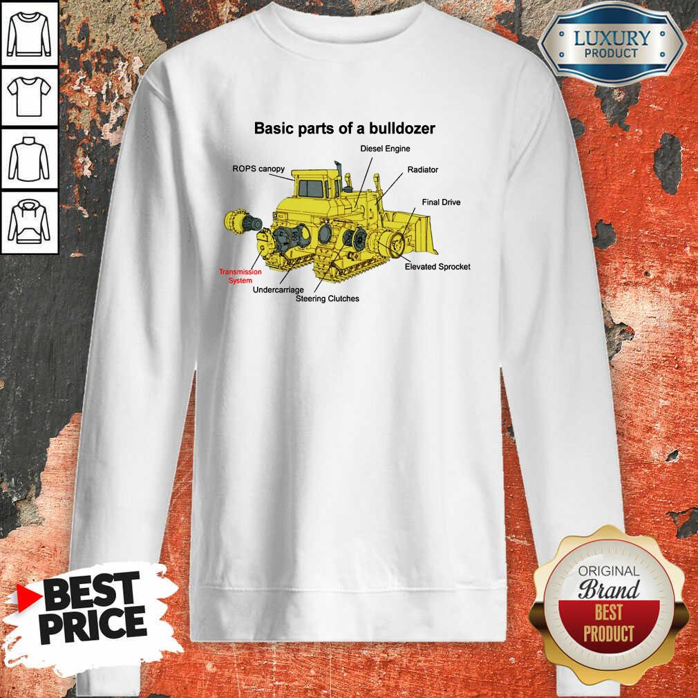 Hot Bulldozer Anatomy Sweatshirt