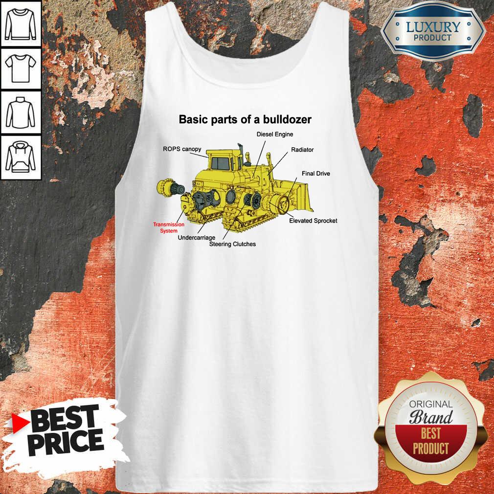 Hot Bulldozer Anatomy Tank Top