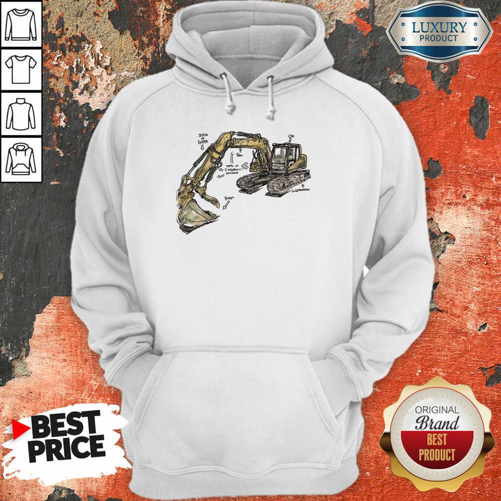 Hot Excavator Anatomy Hoodie