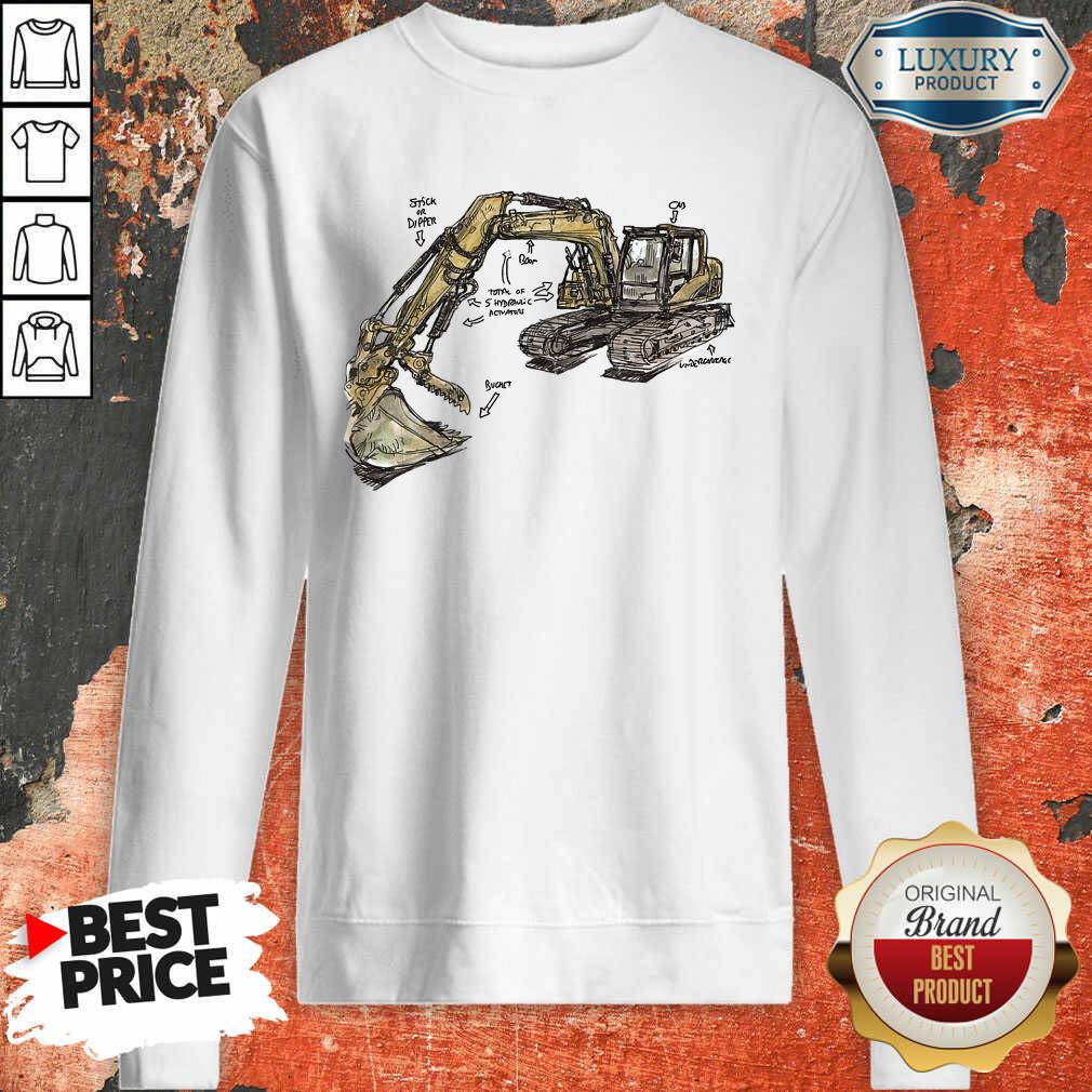 Hot Excavator Anatomy Sweatshirt