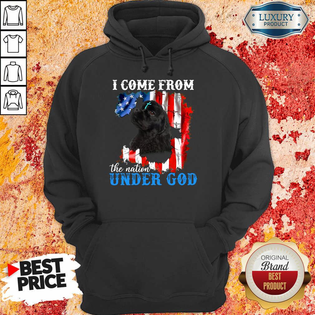 Top Cocker Spaniel American The Nation Under God Hoodie