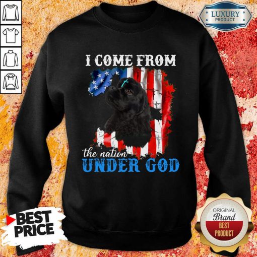 Top Cocker Spaniel American The Nation Under God Sweatshirt