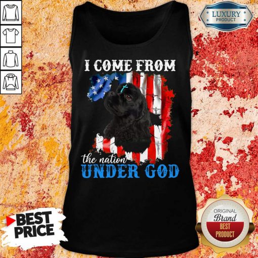Top Cocker Spaniel American The Nation Under God Tank Top