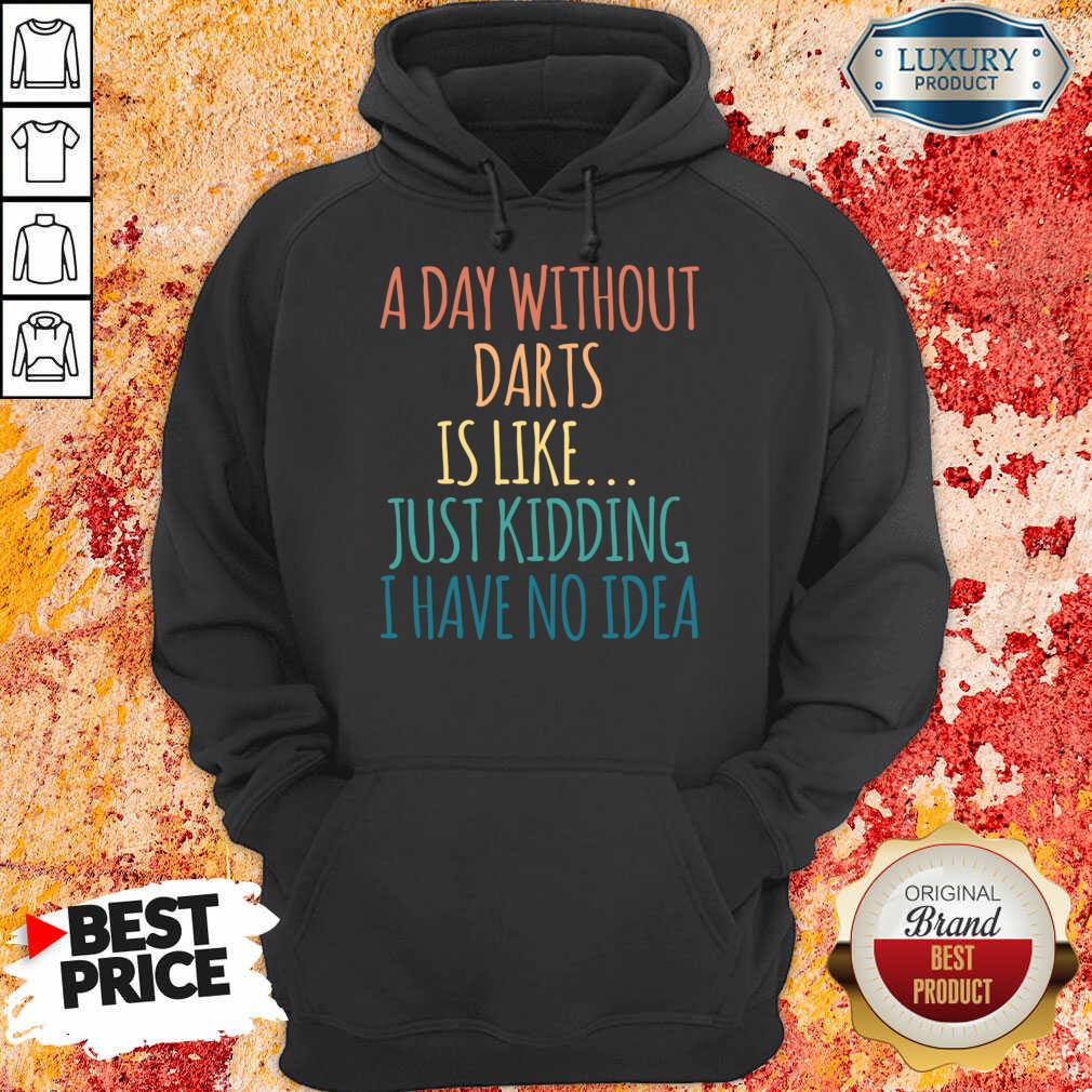 A Day Without Darts Is Like Just Kidding I Have No Idea Hoodie