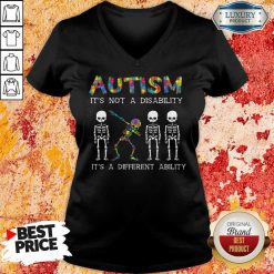 Autism It's Not A Disability It's A Different Ability V-neck