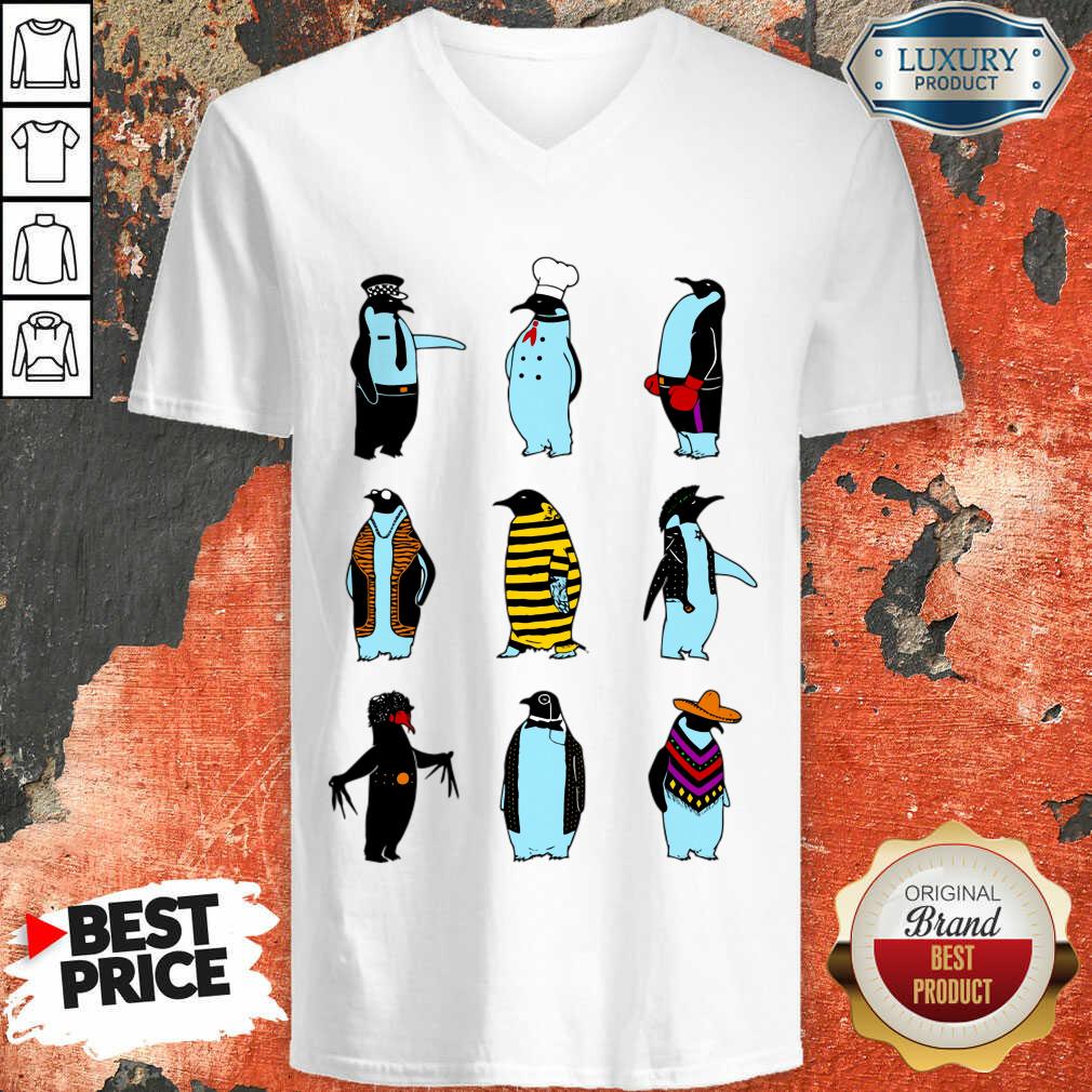 Happy Know Your Penguins V-neck