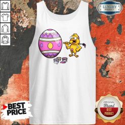 Cute Little Chick Painting An Easter Egg Tank Top