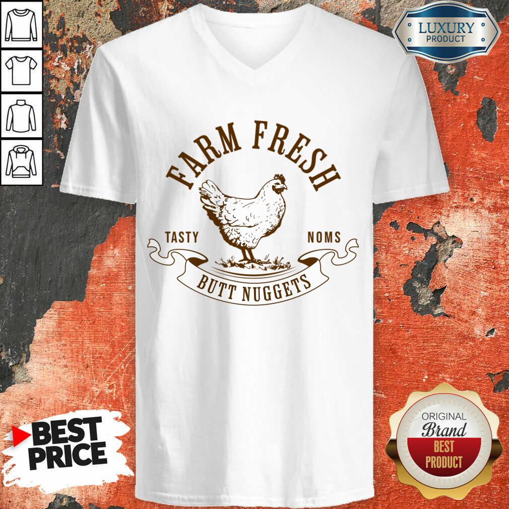 Farm Fresh Tasty Noms Butt Nuggets V-neck