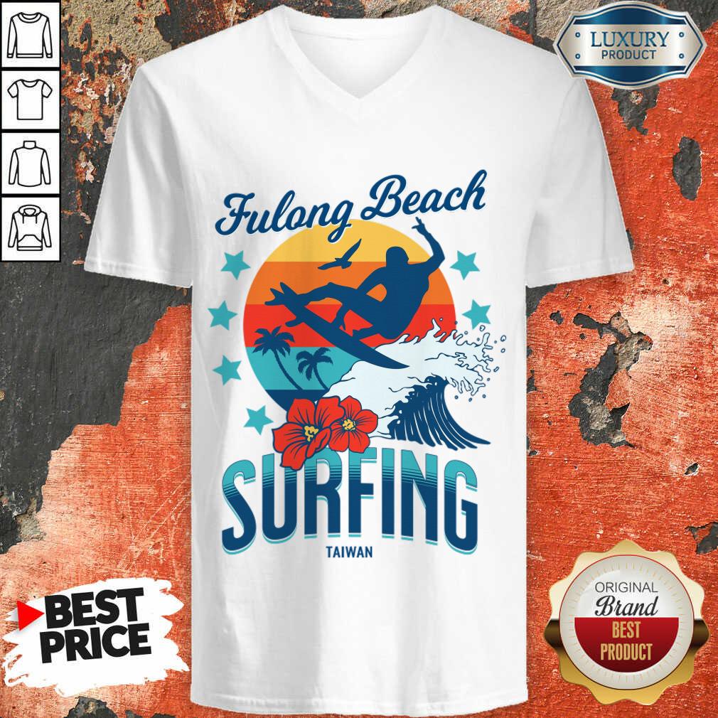 Fulong Beach Surfing Taiwan V-neck