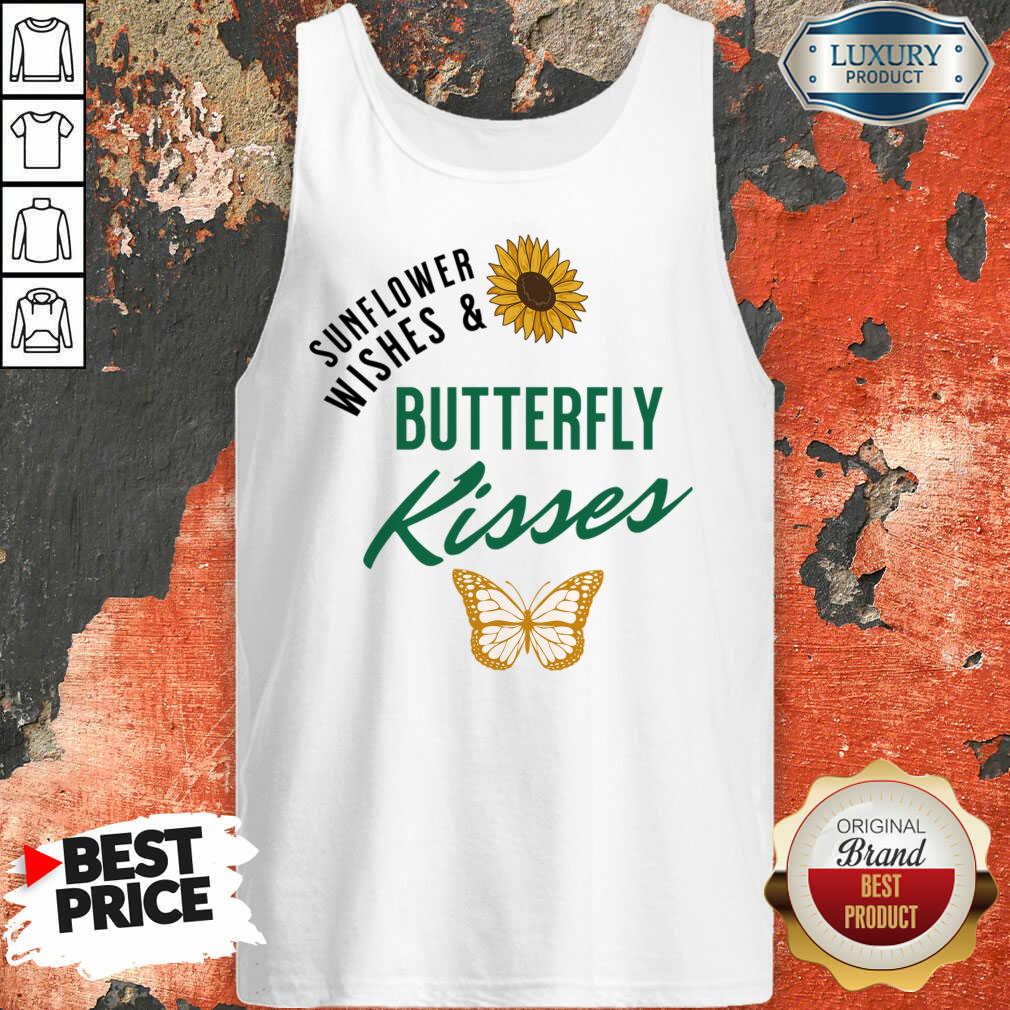 Sunflower Wishes And Butterfly Kisses Tank Top