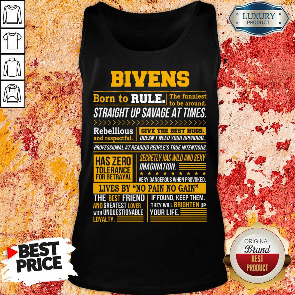 Bivens Born To Rule Straight Up Savage At Times Tank Top