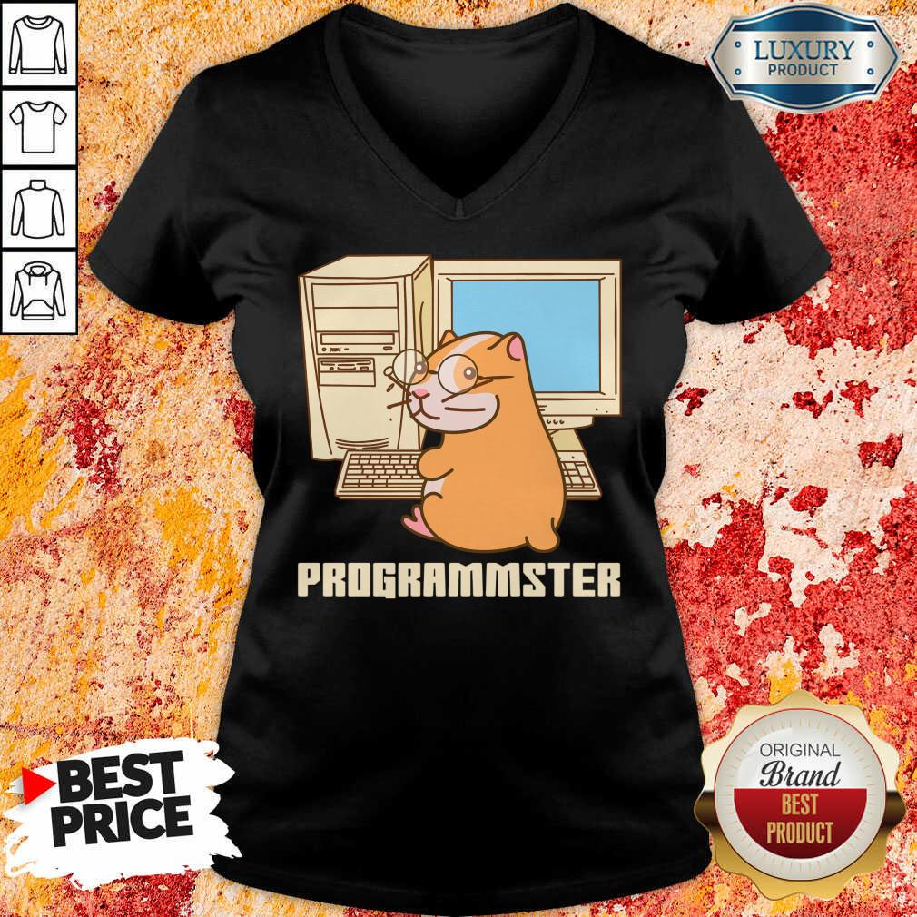 Hamster Programmer Pun Rodent V-neck